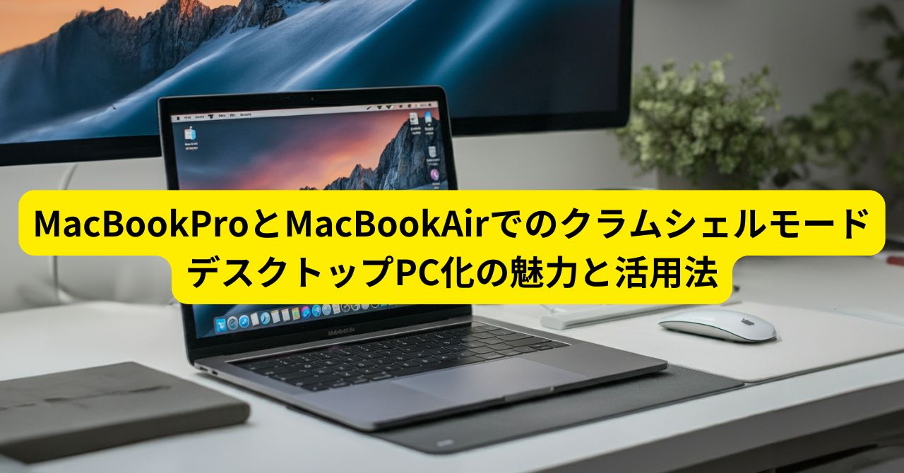 MacBookProとMacBookAirでのクラムシェルモード：デスクトップPC