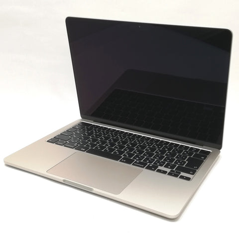 MacBook Air M2 / 13インチ / 2022(2024) / 16GB / 256GB / スターライト / ランク:B / MC7W4J/A / 【中古品管理番号:37308】