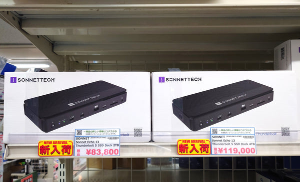 【新入荷】Thunderbolt 5対応！SSD内蔵の最強ドック「Sonnet Echo 13」登場！