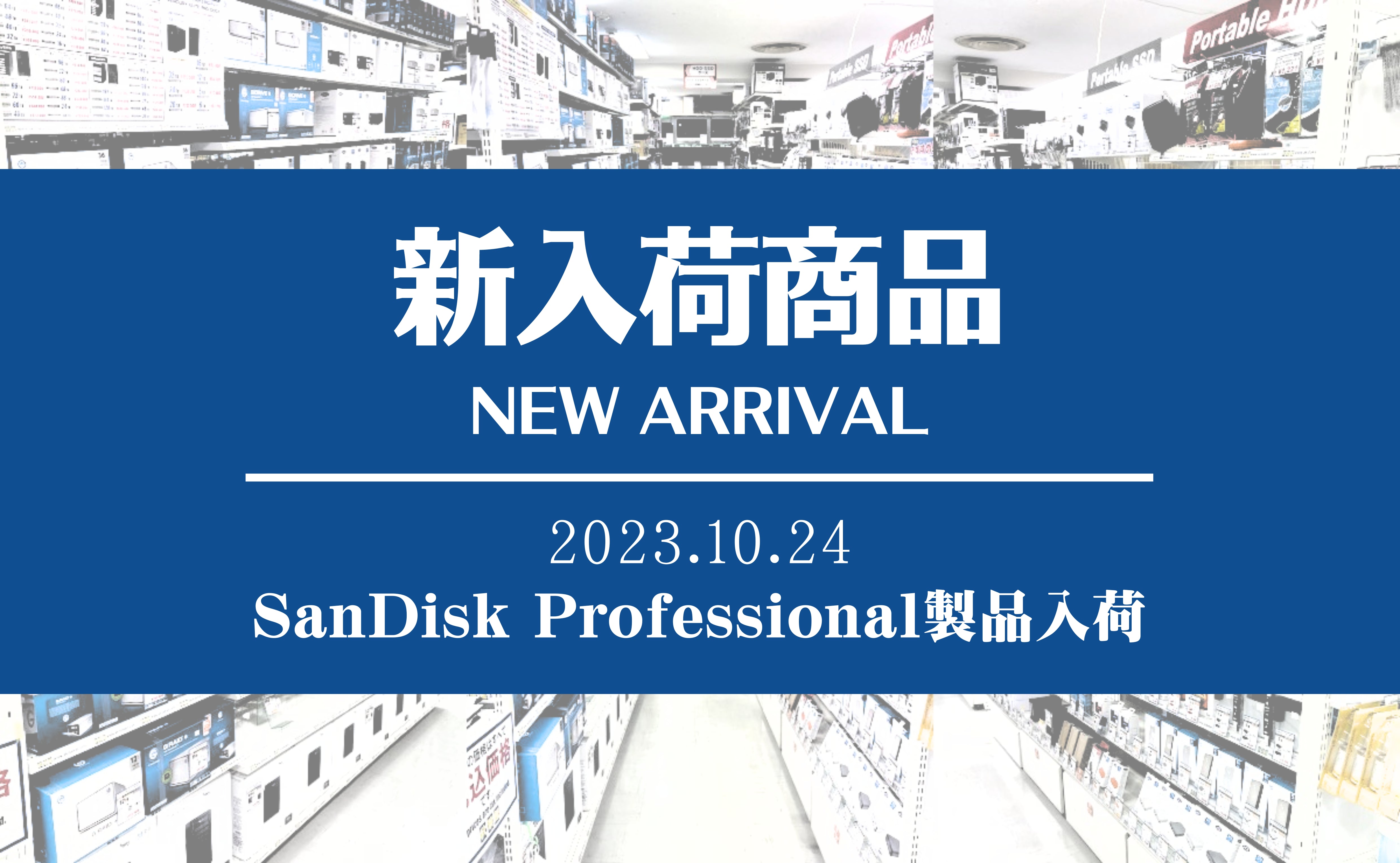 新着入荷 SanDisk Professional製品(2023/10/24)