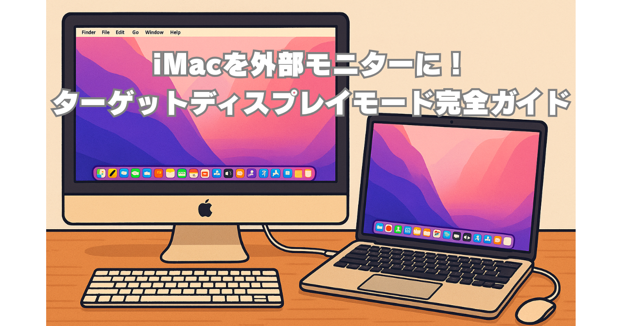 iMacを外部モニターに!ターゲットディスプレイモード完全ガイド【秋葉館】 iMacを外部モニターに!ターゲットディスプレイモード完全ガイド【秋葉館】