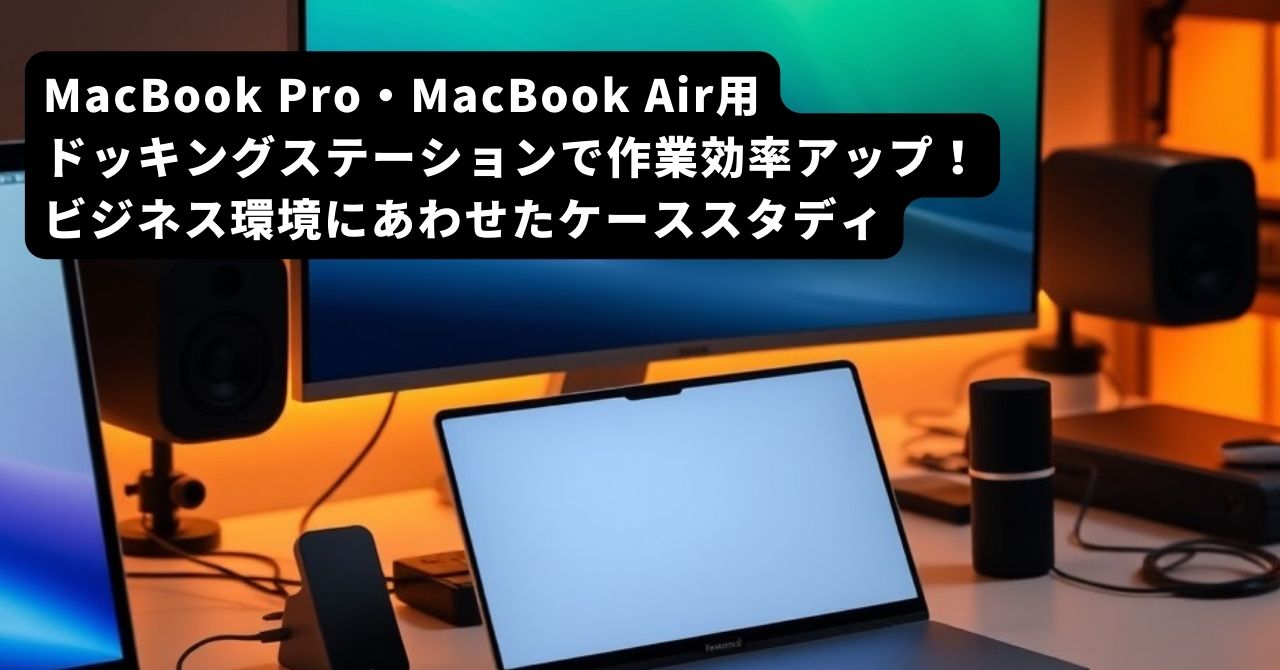 MacBook Pro・MacBook Air用ドッキングステーションで作業効率
