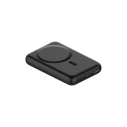 モバイルバッテリー マグネット式ワイヤレス充電対応 10000mAh ブラック [L-MBMG10-BK]