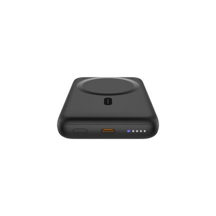 モバイルバッテリー マグネット式ワイヤレス充電対応 10000mAh ブラック [L-MBMG10-BK]