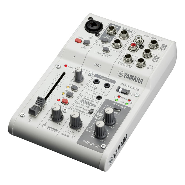 YAMAHA ライブストリーミング ミキサー ホワイト [AG03MK2W]｜Mac専門 