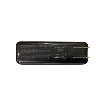 PD65W 10000mAh 残量パーセント表示 モバイルバッテリー ブラック [HD2-MBACPD65W10TGBK]