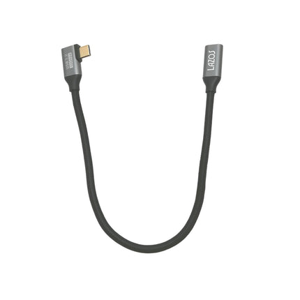 TypeC変換強化ケーブルL字型 USB3.2Gen2 PD100W 30cm [L-TCAG2P-03]