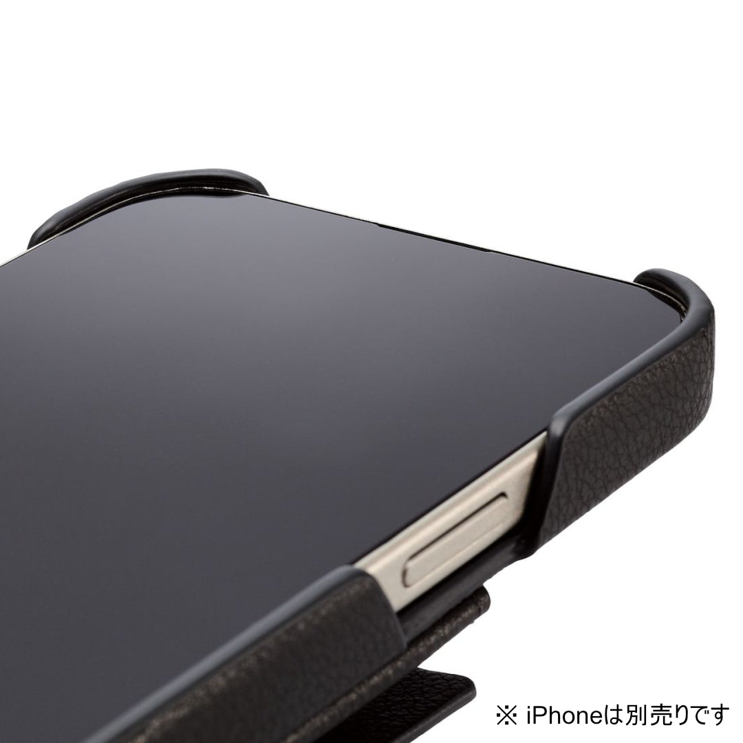 RANDOLIER ブラックレザーケース ストラップ付きiPhone 15Pro iPhone 15 Pro ケース GUESS iPhone15 iPhone15Pro カバー