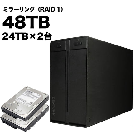林檎派 Macbeth 2Bay2 ミラーリングモデル 48TB [RGH35M2B2-M48T]