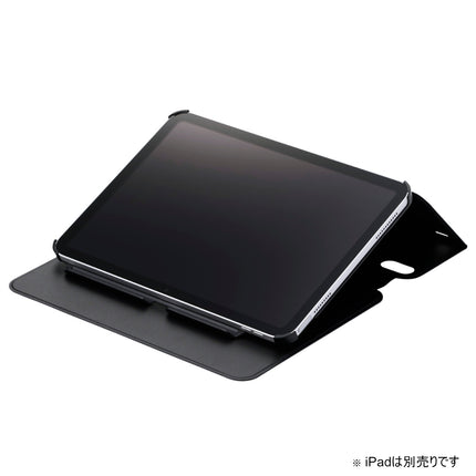 iPad(A16) iPad 第10世代 フラップケース ソフトレザー 高さ調整 スリープ対応 ブラック [TB-A24RWVH2BK]