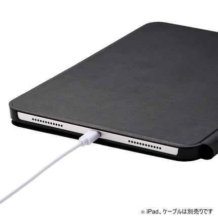 iPad(A16) iPad 第10世代 フラップケース ソフトレザー 高さ調整 スリープ対応 ブラック [TB-A24RWVH2BK]