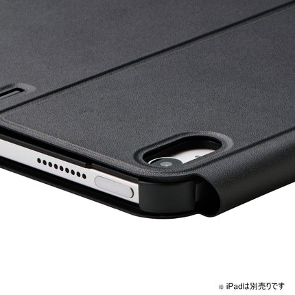 iPad(A16) iPad 第10世代 フラップケース ソフトレザー 高さ調整 スリープ対応 ブラック [TB-A24RWVH2BK]