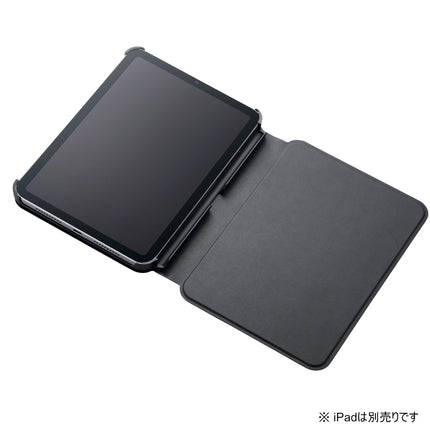 iPad mini(A17 Pro) フラップケース ソフトレザー 高さ調整 スリープ対応 ブラック [TB-A24SWVH2BK]