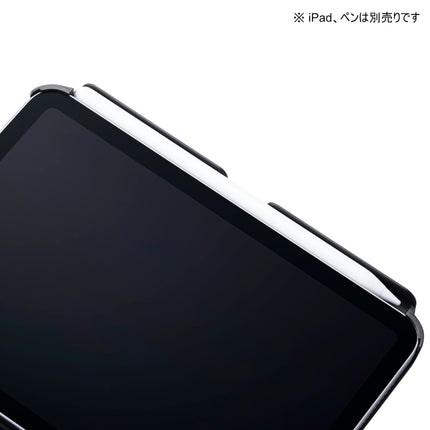 iPad mini(A17 Pro) フラップケース ソフトレザー 高さ調整 スリープ対応 ブラック [TB-A24SWVH2BK]