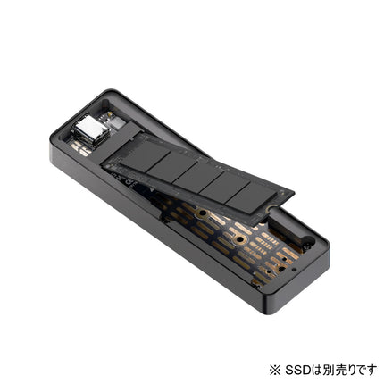 S.M.A.R.T M.2 -METER- M.2 NVMe外付けケース [SD-CM2DP-B]