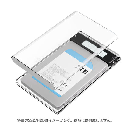 S.M.A.R.T 2.5 -METER- 2.5インチSSD/HDDケース [SD-U25DP1-B]