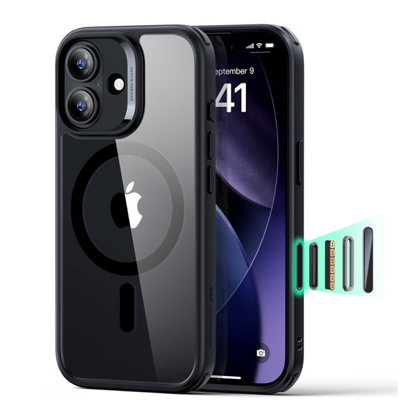 ESR Classic MagSafe対応クリアケース for iPhone 17 クリアブラック [ES27888i17]