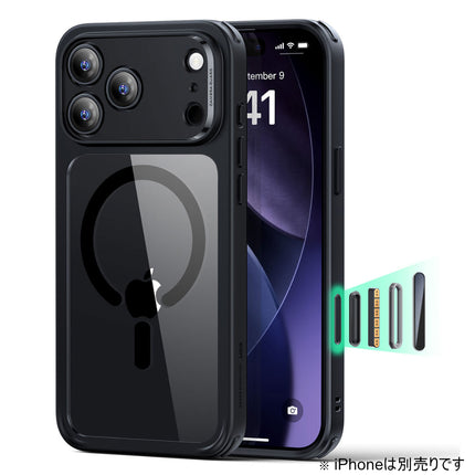 ESR Classic MagSafe対応クリアケース for iPhone 17 Pro クリアブラック [ES27890i17PR]
