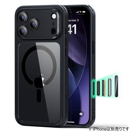 ESR Classic MagSafe対応クリアケース for iPhone 17 Pro Max クリアブラック [ES27891i17PM]