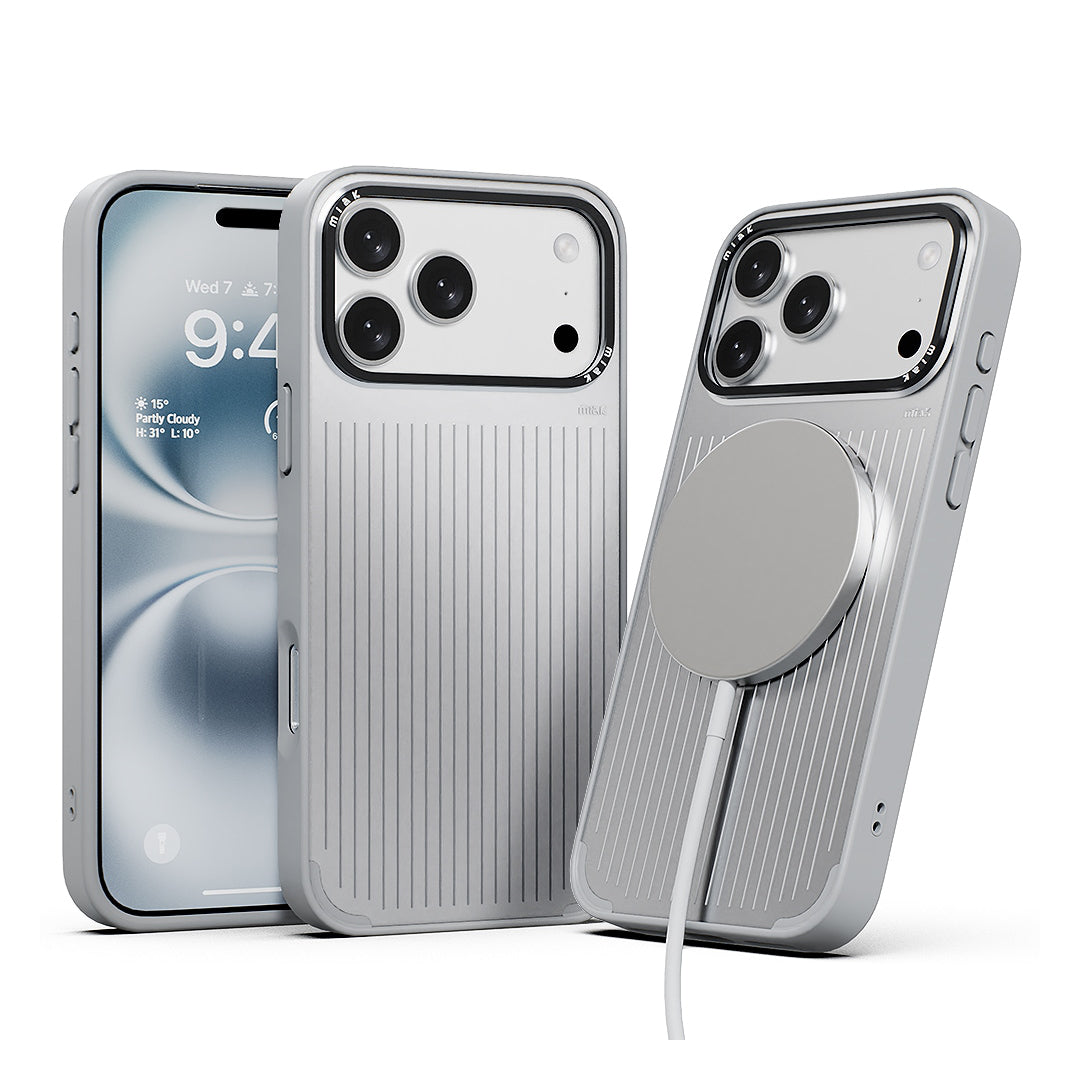 miak iPhone 17 Pro用 MOOD MagSafe対応ケース シルバー [MA28072i17PR