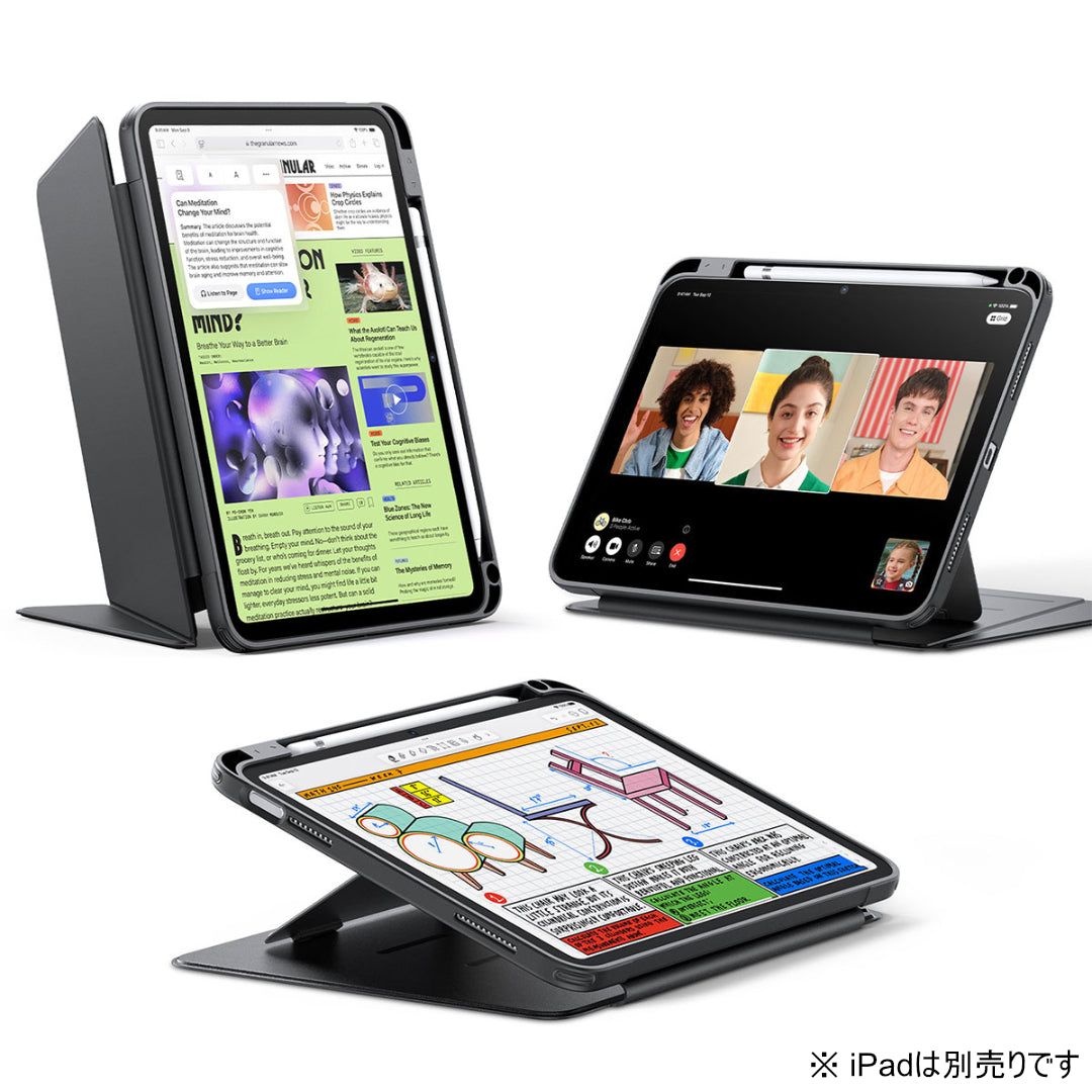 ESR Flip ペンホルダー付きハイブリッドケース for iPad（A16/第10世代