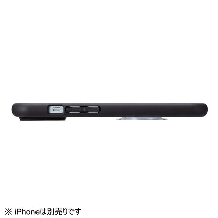 ショルダーストラップ/カードケース付/丸紐6mm/ブラック [P-STSDCDR06BK]