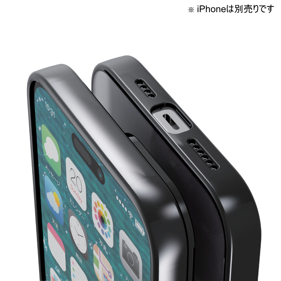 ELECOM iPhone 15 Pro Max ソフトケース 極限 メタリック [PM