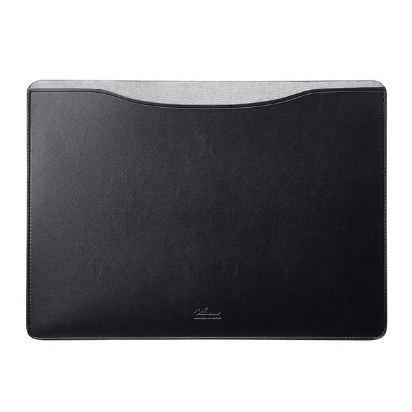 MacBookPro/Air13インチ⽤レザースリーブケース ブラック [BM-IBSVM2213BK]