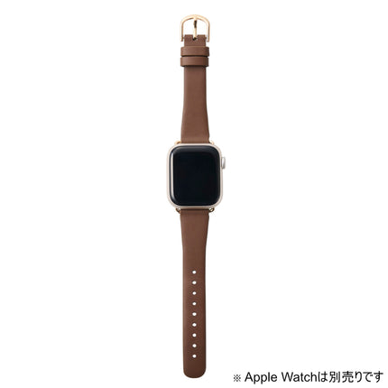 Apple Watch 41mm/40mm/38mm⽤ &meソフトレザーバンド ココアブラウン [AW-41BDLJBR]