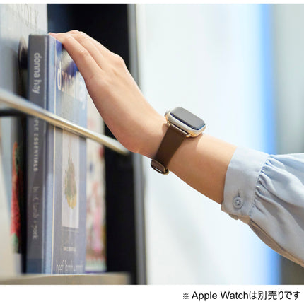 Apple Watch 41mm/40mm/38mm⽤ &meソフトレザーバンド ココアブラウン [AW-41BDLJBR]