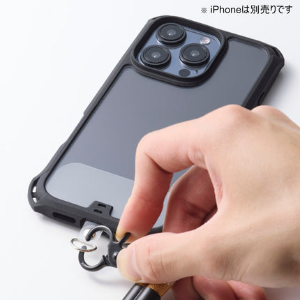 USB-C充電ケーブルショルダーストラップ イエローベージュストライプ [P-STSDH1CC08YL]