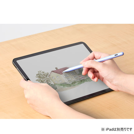 iPad用アクティブタッチペン(急速充電モデル) ブルー [P-TPACSTAP07BU]