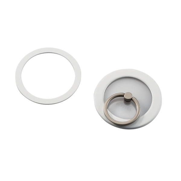 マグネットスマホリング/クリア/メタルプレート付属 [P-STRMKPCRWH]