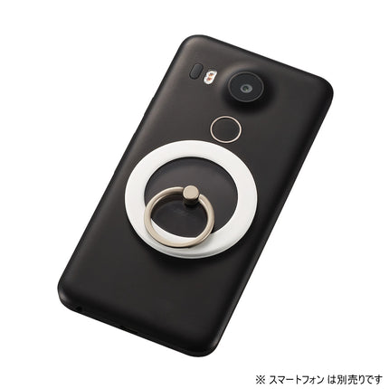 マグネットスマホリング/クリア/メタルプレート付属 [P-STRMKPCRWH]