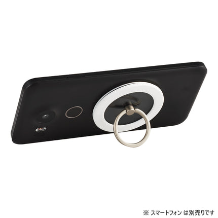 マグネットスマホリング/クリア/メタルプレート付属 [P-STRMKPCRWH]