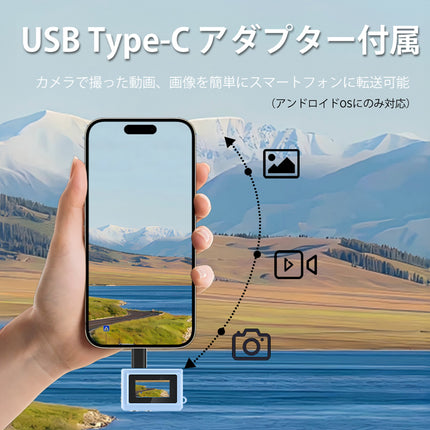 小型デジタルミニカメラ 100万画素 ブルー [SMC01-BL]