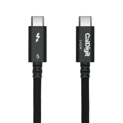 CalDigit Thunderbolt 5 Pro 編組ケーブル 2.0m  最大120Gbps 240WPD対応 [TBT5-A20BB-240]