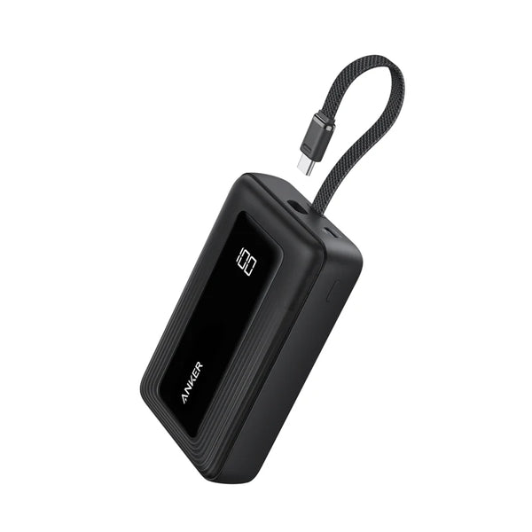 Anker  Zolo Power Bank ブラック (20000mAh, 45W, Built-In USB-Cケーブル) [A1689013]