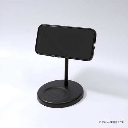 【今月のお買い得品セール】2-in-1 ワイヤレス充電スタンド ブラック [L-SYWLS-BK]