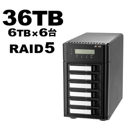 Areca Thunderbolt5 6ベイ RAID 36TB [ARC-8050T5U-6-36T]