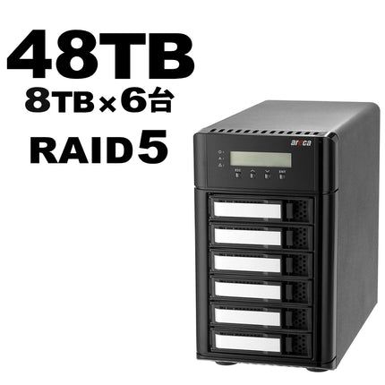 Areca Thunderbolt5 6ベイ RAID 48TB[ARC-8050T5U-6-48T]