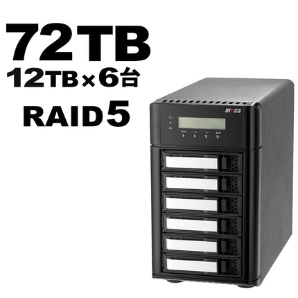 Areca Thunderbolt5 6ベイ RAID 72TB[ARC-8050T5U-6-72T]