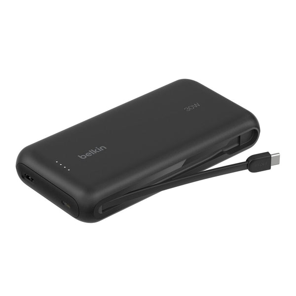 BoostCharge PD30W ケーブル内蔵モバイルバッテリー 20000mAh ブラック [BPB024fqBK]