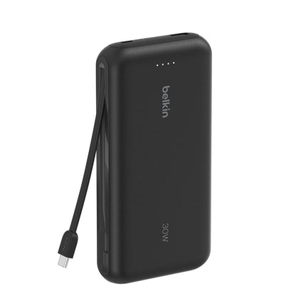 BoostCharge PD30W ケーブル内蔵モバイルバッテリー 20000mAh ブラック [BPB024fqBK]
