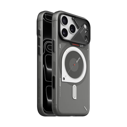 AULUMU A18 フロスト MagSafe対応ケース for iPhone 18 Pro Max/17 Pro Max 半透明グレー [ALM28727i18PM]