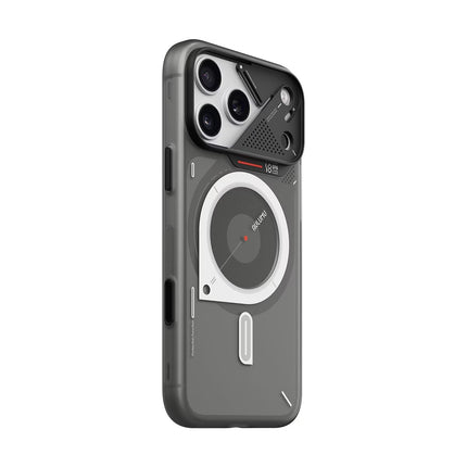 AULUMU A18 フロスト MagSafe対応ケース for iPhone 18 Pro Max/17 Pro Max 半透明グレー [ALM28727i18PM]