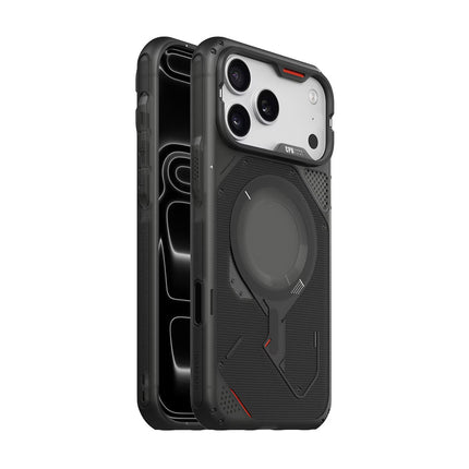 AULUMU A18 アウトドア MagSafe対応ケース for iPhone 18 Pro/17 Pro 半透明グレー [ALM28730i18PR]