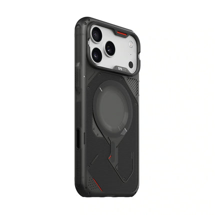 AULUMU A18 アウトドア MagSafe対応ケース for iPhone 18 Pro/17 Pro 半透明グレー [ALM28730i18PR]