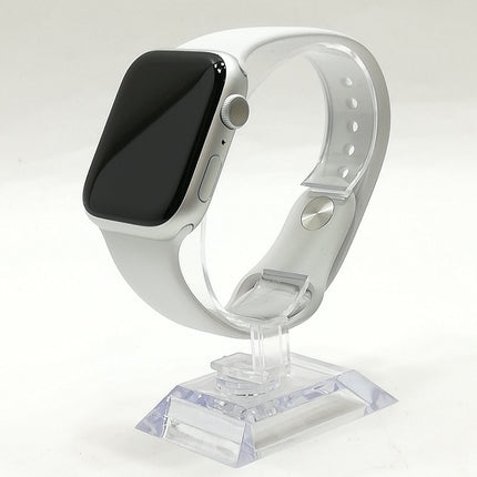 【中古品】 Apple Watch Series 8 / 45mm / GPSモデル / MP6N3J/A / A2771 / シルバーアルミニウムケースとホワイトスポーツバンド [管理番号:A0419]