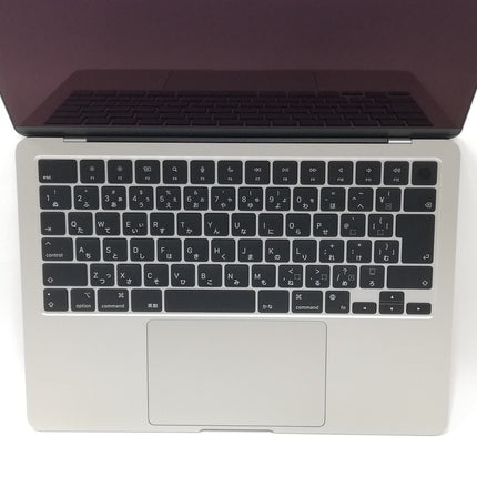 【中古Mac大決算セール】MacBook Air M3 / 13インチ / 2024 / 16GB / 256GB / スターライト / ランク:A / MRXT3J/A / 【中古品管理番号:35397】